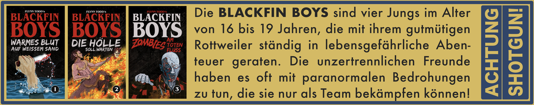 Die spannende Jugendbuchreihe BLACKFIN BOYS von Flynn Todd