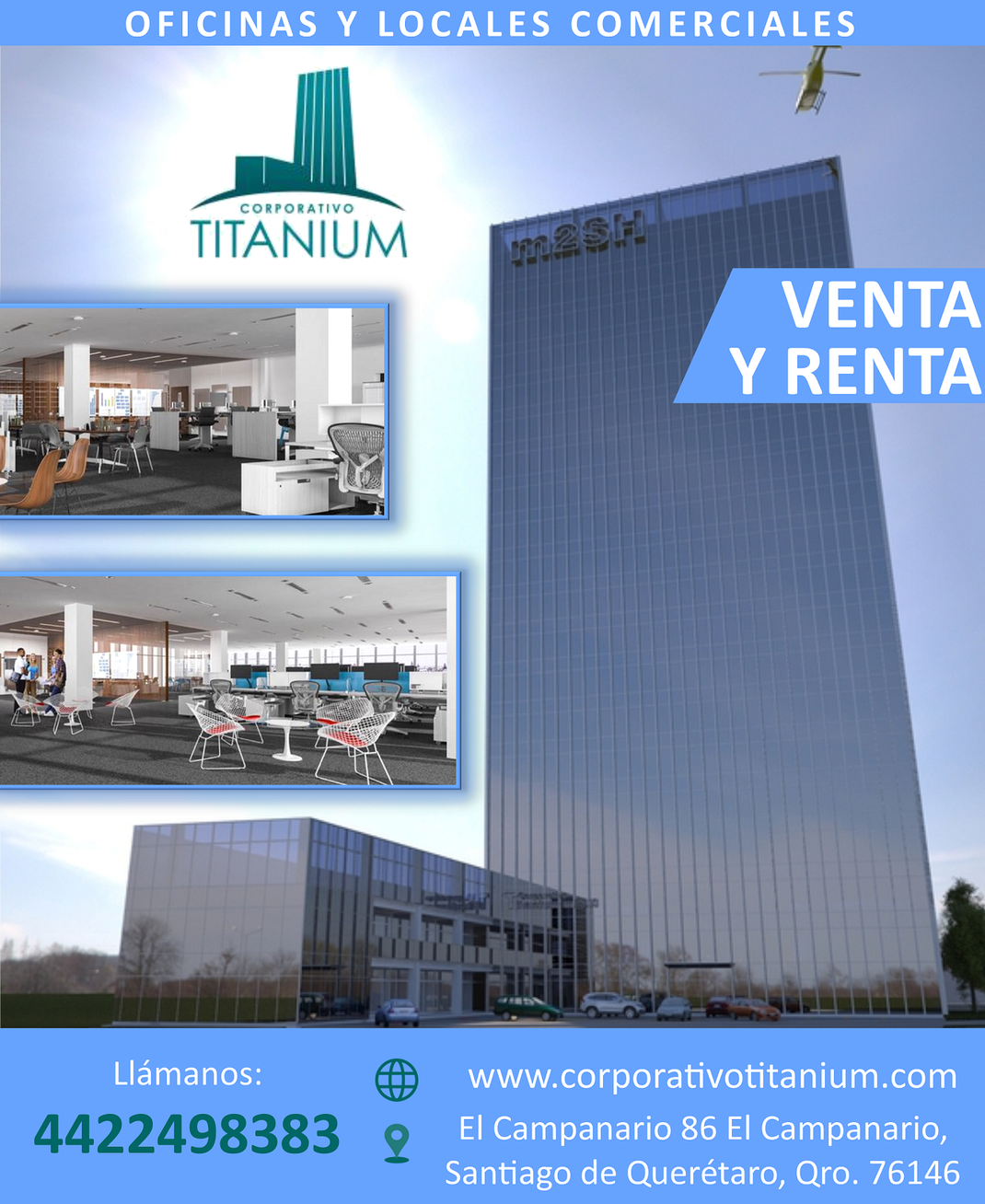 RENTA Y VENTA DE OFICINAS Y LOCALES COMERCIALES EN QUERETARO