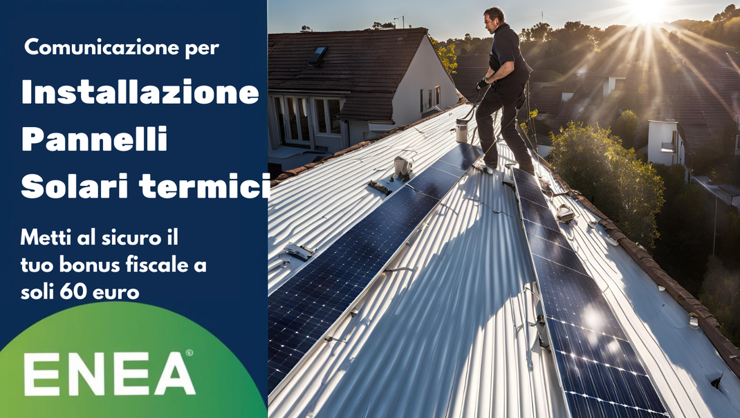 Pratica enea online per l' installazione di pannelli solari termici