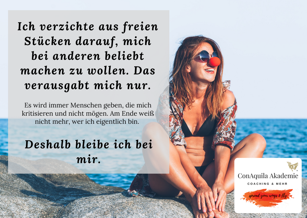 Ich verzichte aus freien Stücken. Inspirationen, ConAquila, Martina M. Schuster. Coaching Akademie, Bildquelle: Canva Pro. 