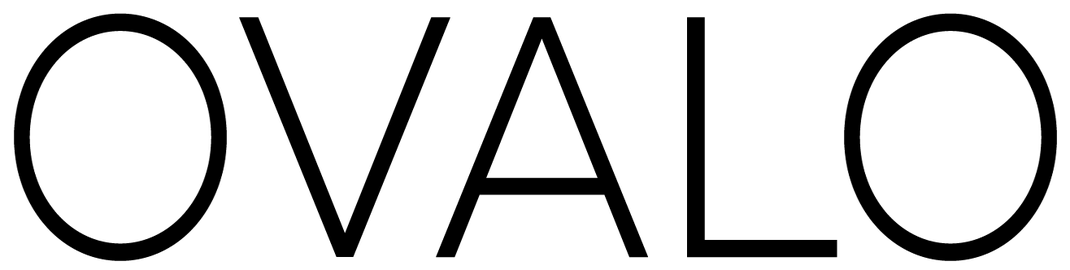 Ovalo Schriftzug in Schwarz