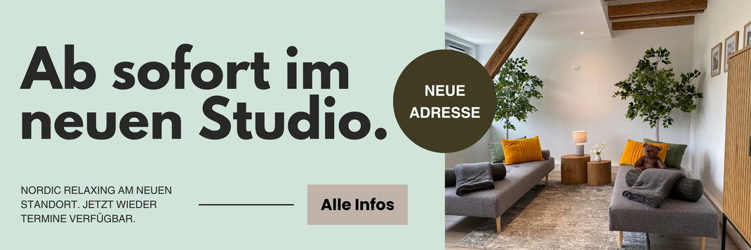 Ankündigung der neuen Adresse für NORDIC RELAXING