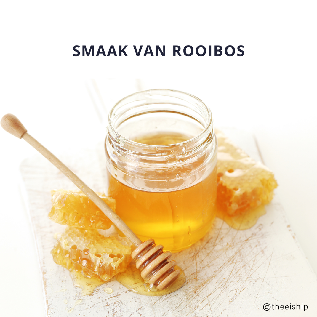De smaak van rooibos: een beetje honingachtig. By Thee is Hip!