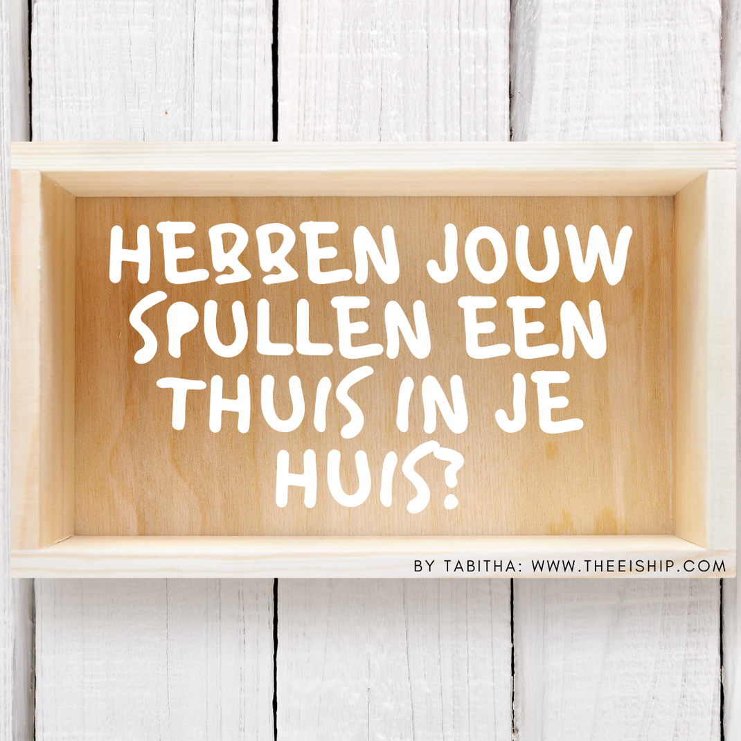 Hebben jouw spullen al een thuis in je huis? By Tabitha van Dasselaar