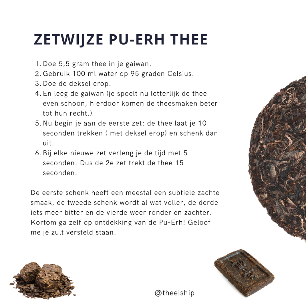 Zetwijze Pu-Erh thee. By Thee is Hip!