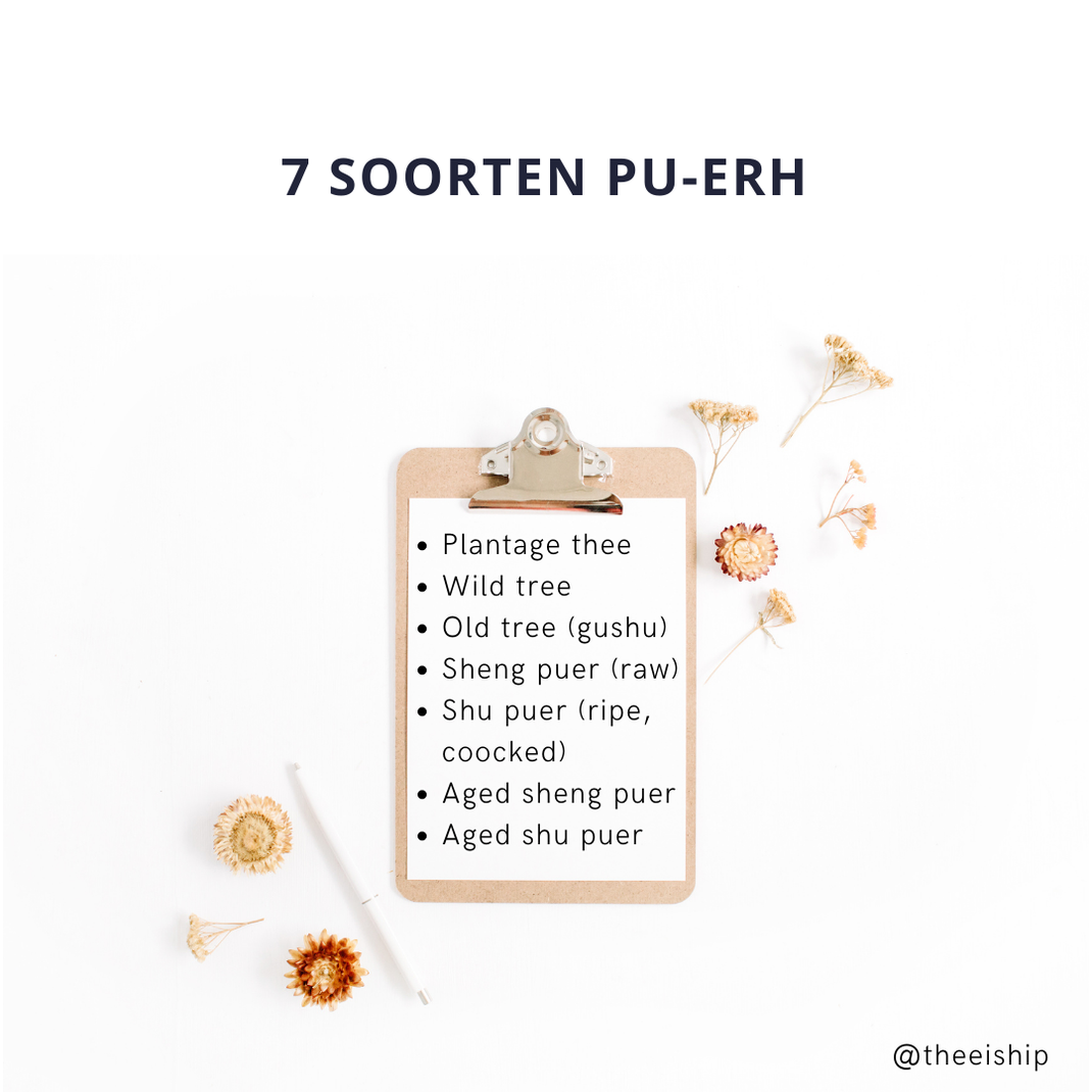 7 soorten Pu-erh thee. By Thee is Hip!