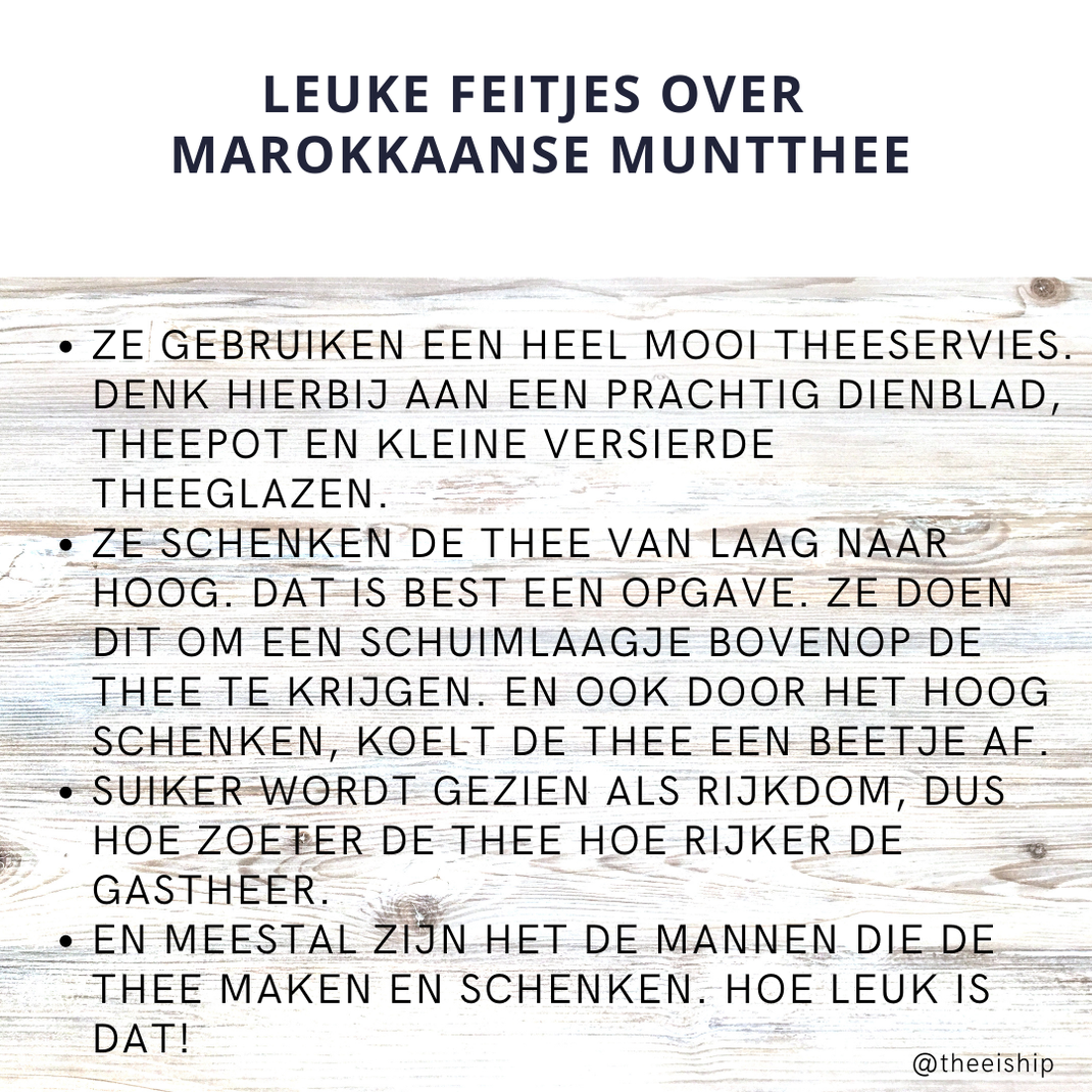 Feitjes over Marokkaanse muntthee. By Thee is Hip!