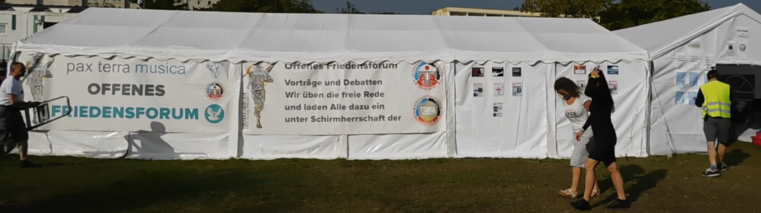 2. Magdeburger Friedensfestival - Podiums-Zelt  - Freie Rede ohne politische Zensur