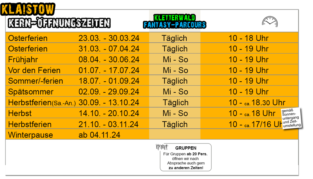 CLIMB UP in Klaistow, Brandenburg, Öffnungszeiten für Familienklettern und Kinderabenteuer, Spargelhof Klaistow