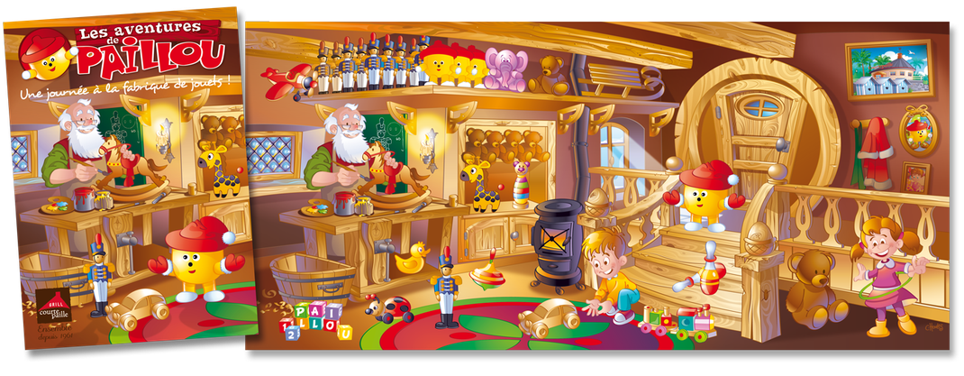 Courtepaille : les aventures de Paillou "Une journée à la fabrique de jouets"
