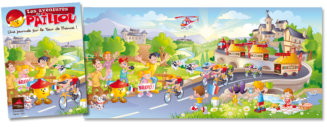 Courtepaille : les aventures de Paillou "Une journée sur le tour de France"