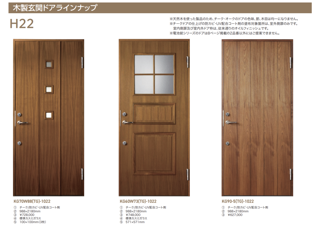 北欧木製玄関ドア スウェーデンドア