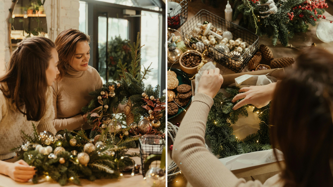 Atelier DIY Création de Couronnes de Noël - Un Jour Un Oui - Crédit photo Tous droits réservés