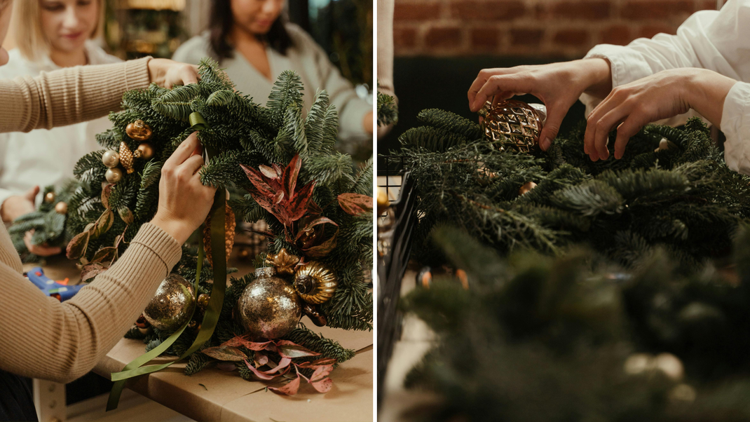 Atelier DIY Création de Couronnes de Noël - Un Jour Un Oui - Crédit photo Tous droits réservés