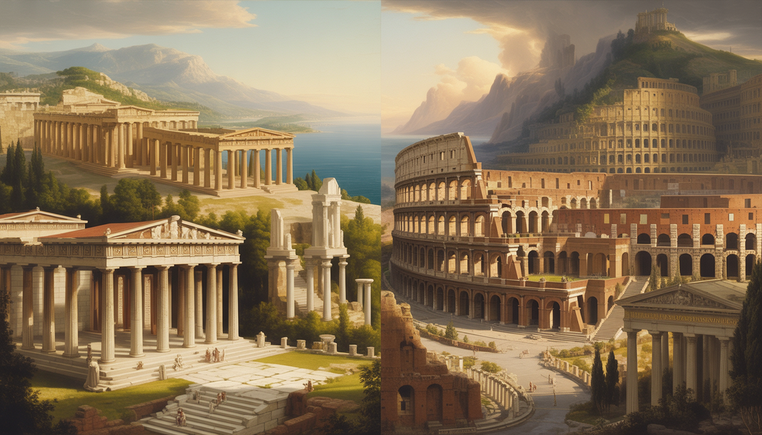 Gibt es Unterschiede in der römischen und griechischen Architektur?