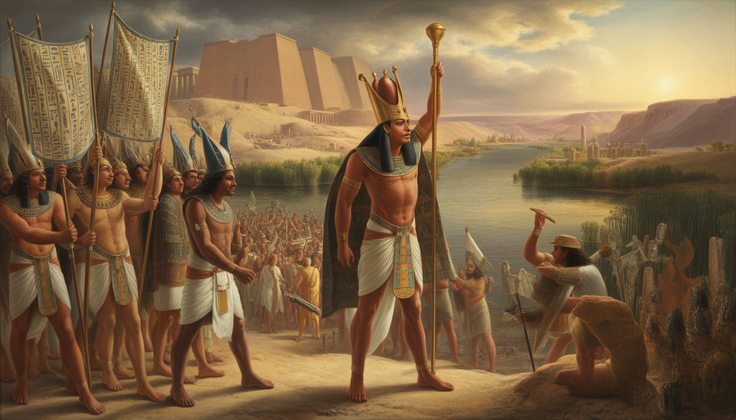 Um 3000 v. Chr. vereinigt Narmer Ober- und Unterägypten.