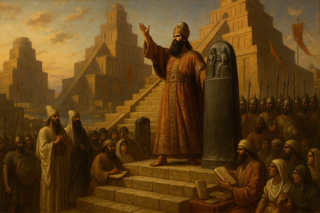 Um 1792 v. Chr. tritt Hammurabi seine Herrschaft an und erlässt seinen Gesetzeskodex