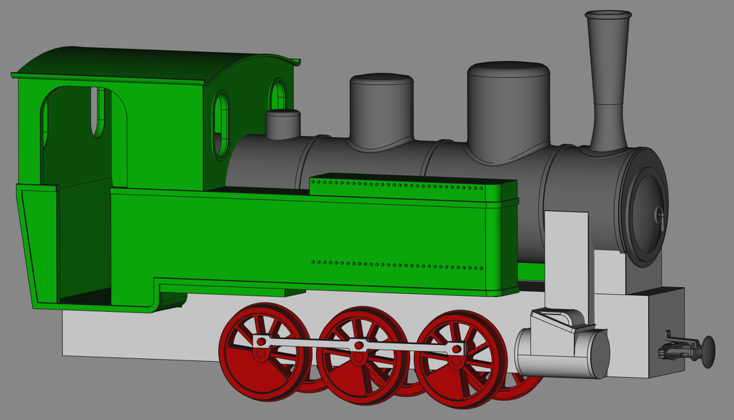 Die Lokomotive Lochborn (Entwurf)
