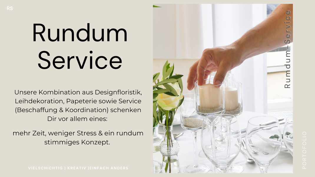 Rundum-Sorglos-Service,Eventfloristik Kiel, Eventdesign Schleswig-Holstein