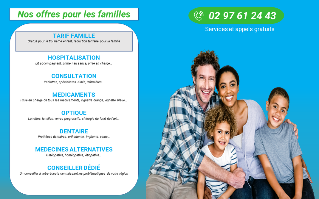 Nos offres mutuelle santé pour les familles