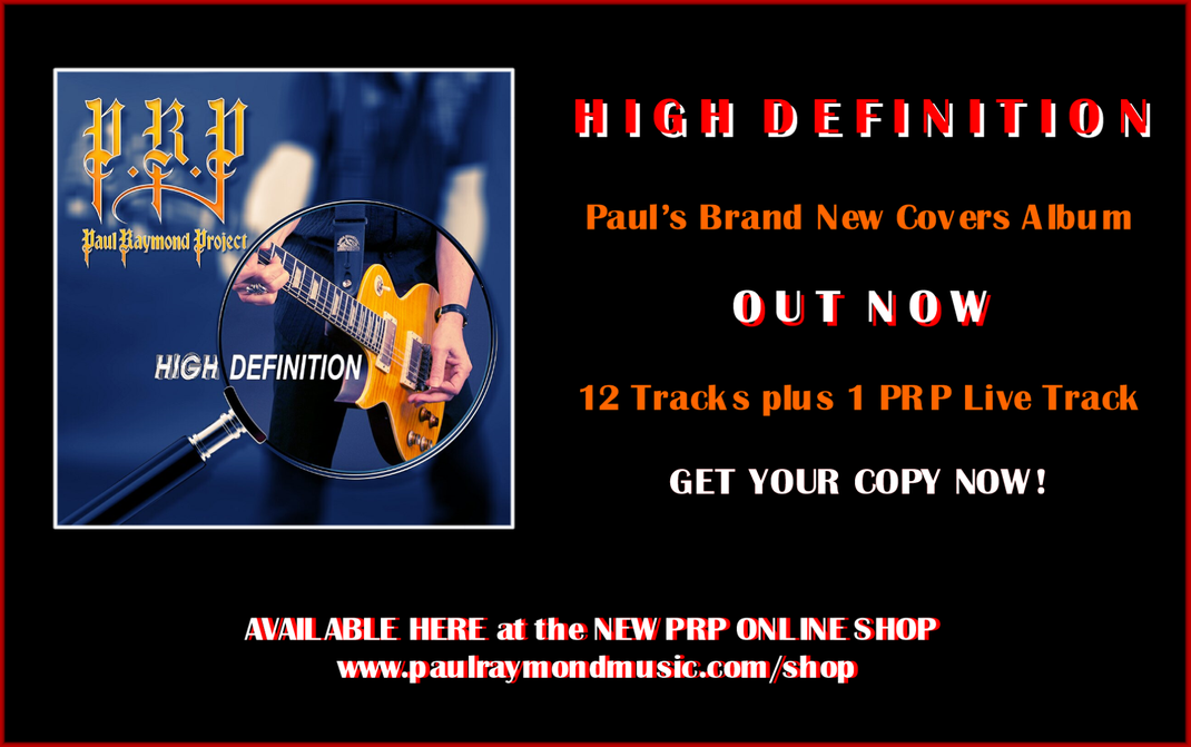 Paul Raymond Official site of the Musician & Songwriter (UFO / Paul Raymond Project / MSG