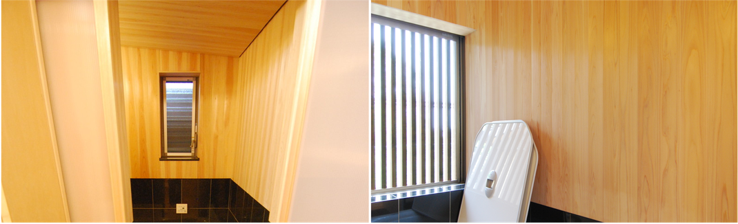 大阪府吹田市のWASH建築設計室はヒノキの香るお風呂を積極的に提案しています。ヒノキのお風呂は窓との関係性が大切です。
