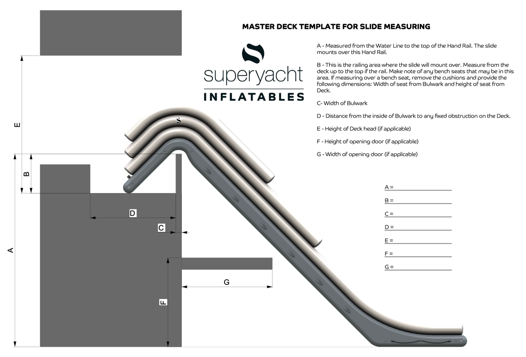 Superyacht Slide Measuring Guide