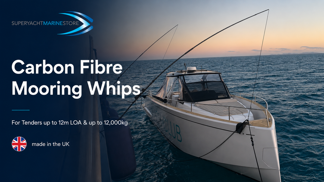 carbon fibre tender mooring whips