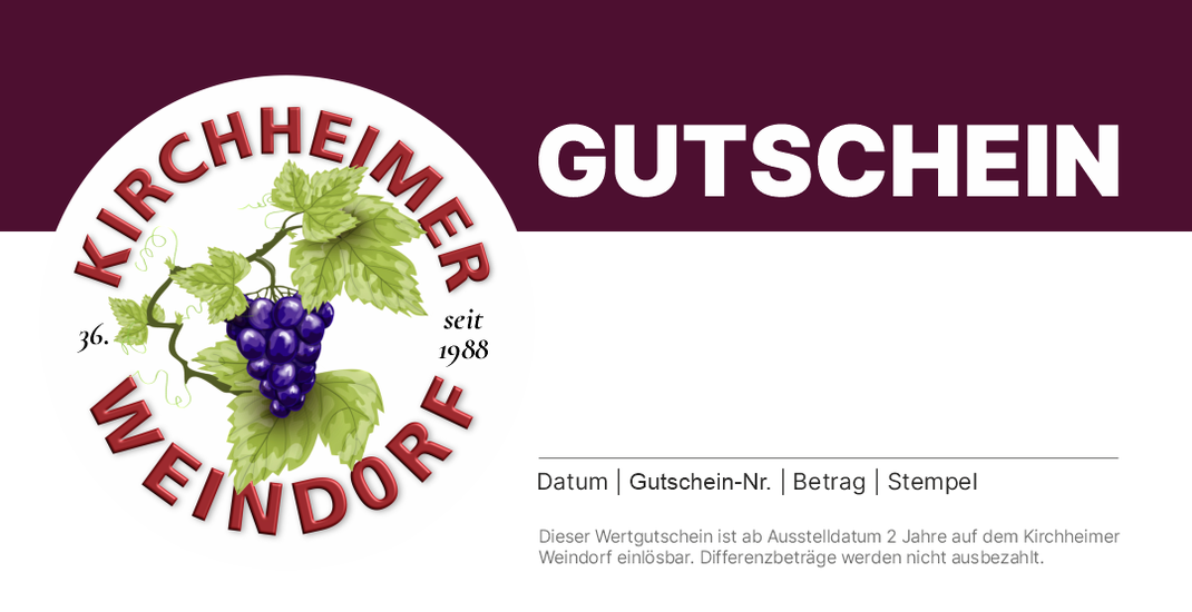 Wertgutschein für das Kirchheimer Weindorf online bestellen