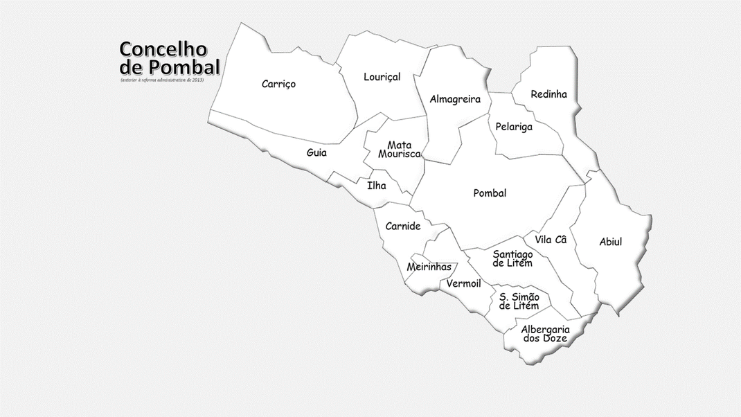 Freguesias do concelho de Pombal antes da reforma administrativa de 2013