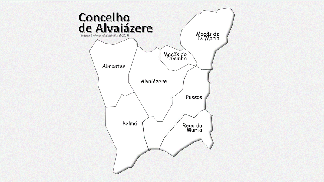 Freguesias do concelho de Alvaiázere antes da reforma administrativa de 2013