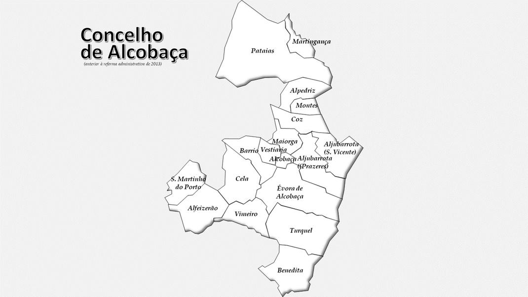 Freguesias do concelho de Alcobaça antes da reforma administrativa de 2013