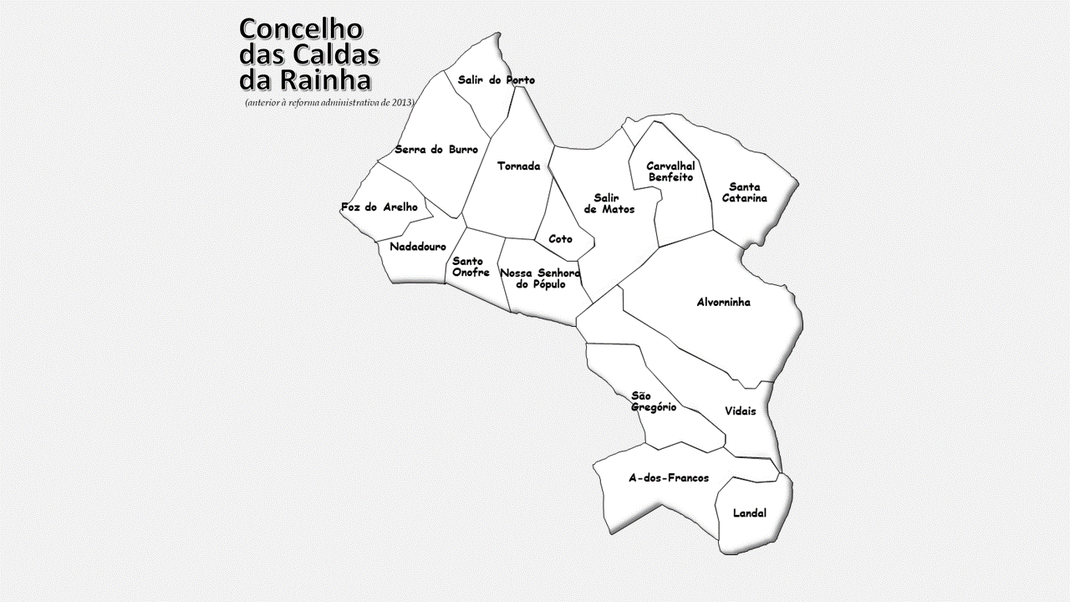 Freguesias do concelho de Caldas da Rainha antes da reforma administrativa de 2013