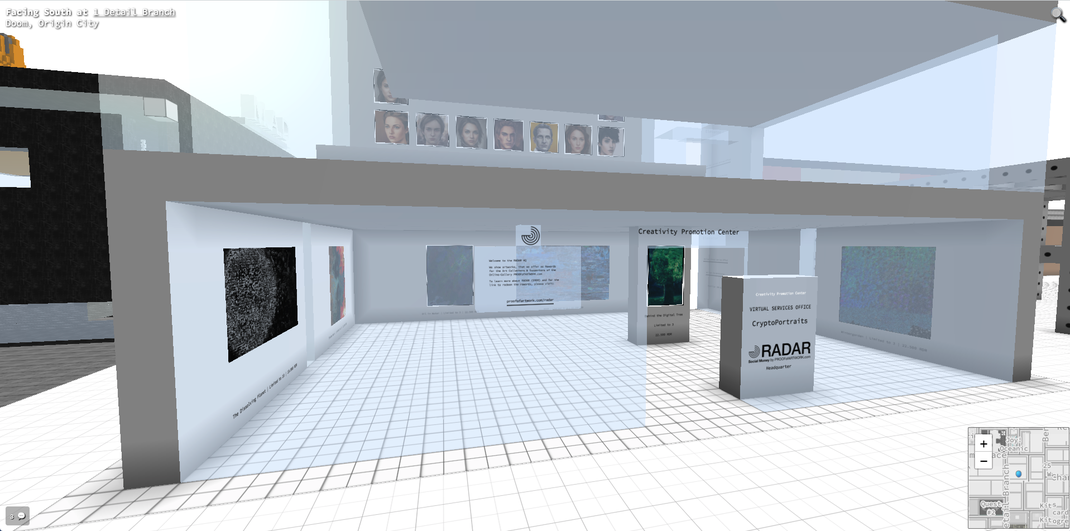 The RADAR HQ in Cryptovoxels