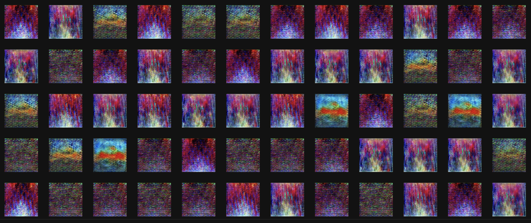 Rare footage view into the "inside" of the Abstract Art Machine