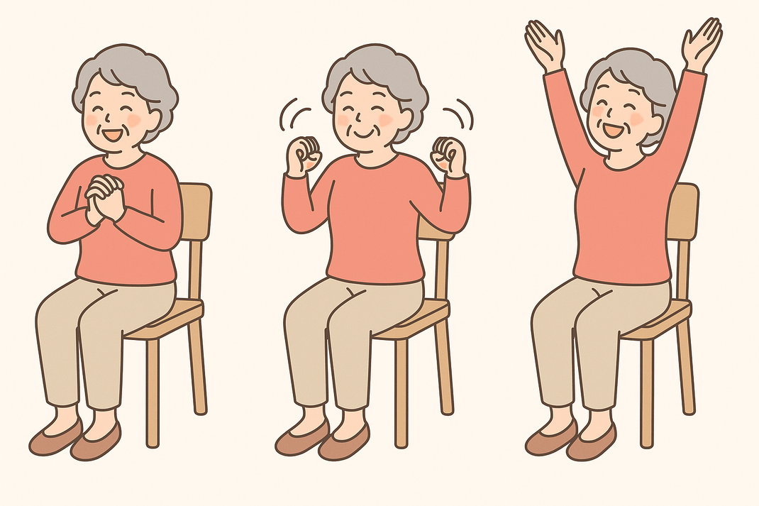 笑いヨガで血行促進＆筋肉のこりをほぐす