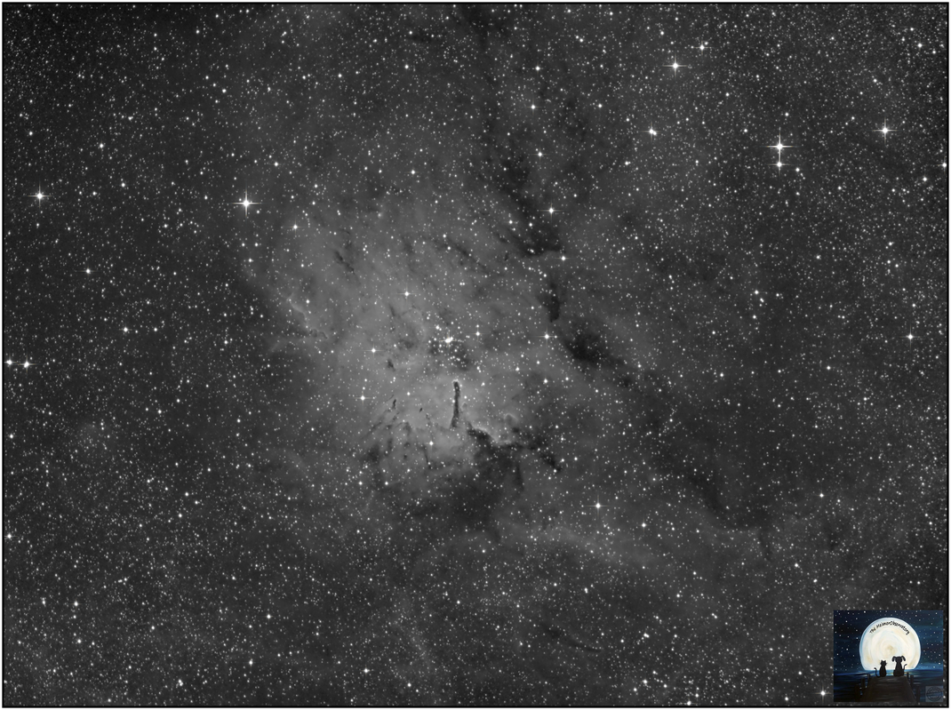 NGC 6823 • C 1941+231 • OCl 124 • Cr 405 • GC 4512 • H VII 18 • h 2049 • HAlpha Filter - MeixnerObservatorium