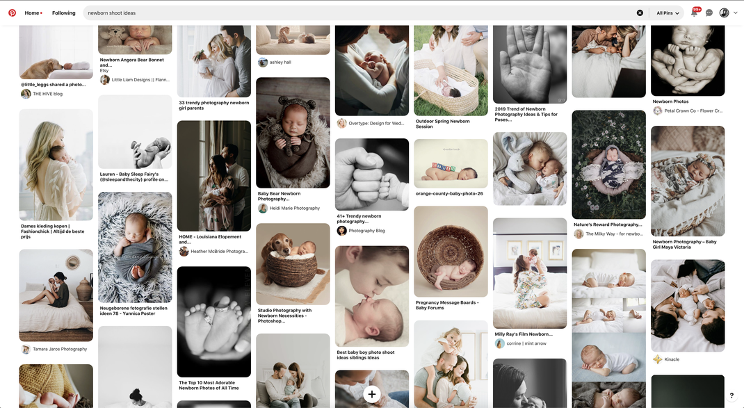 newborn shoot ideas