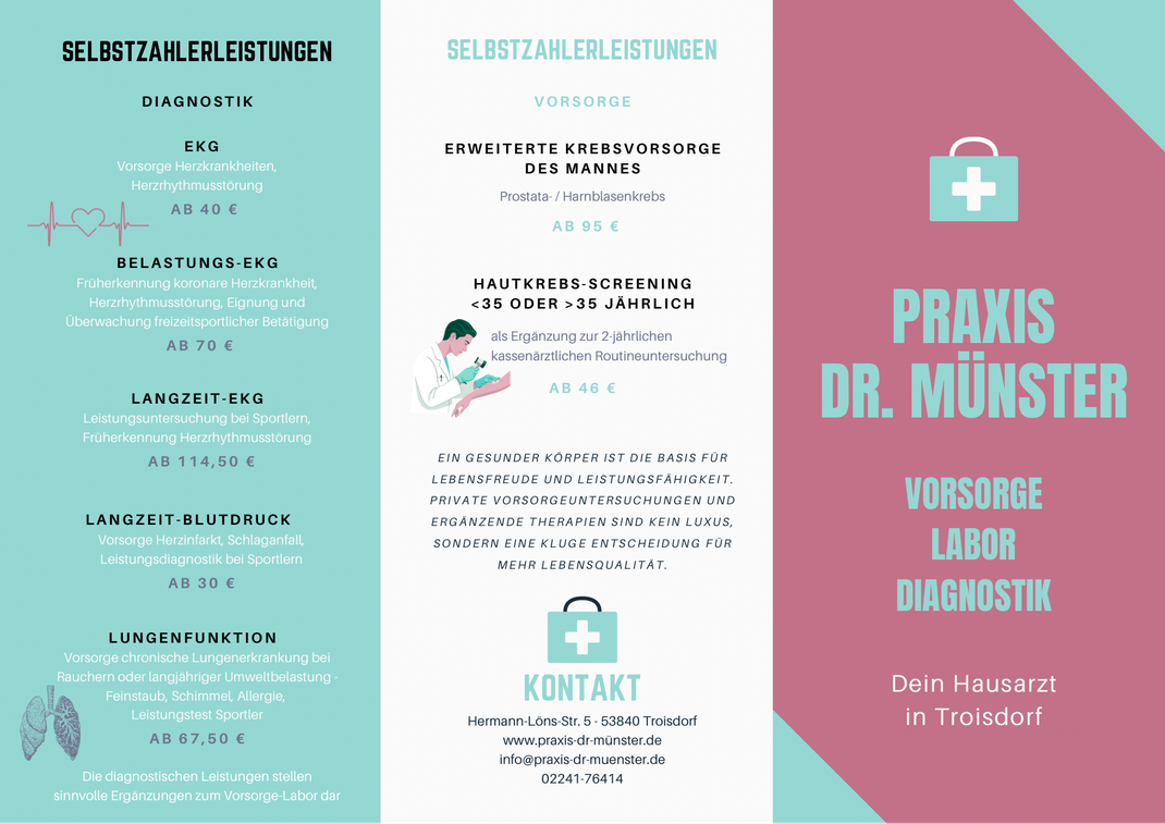 Persönliche Gesundheitsvorsorge - Praxis Dr. Münster | Dein Hausarzt in Troisdorf
