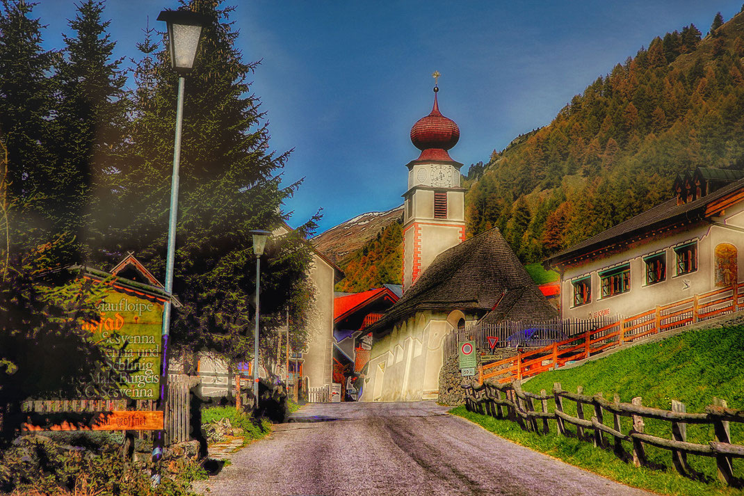 Pfarrkirche in Slingia im Vinschgau-Südtirol