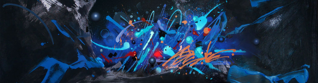 fresque du street artiste Kendo Au musée d'art contemporain de Bayonne
