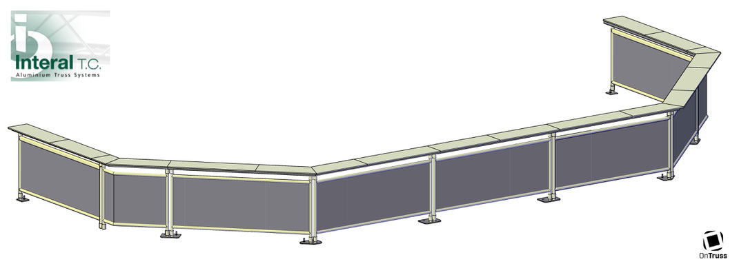 OnTruss EventBoard - Sonderprojekt mit Traversen-Hersteller Interal T.C. - CAD-Zeichnung