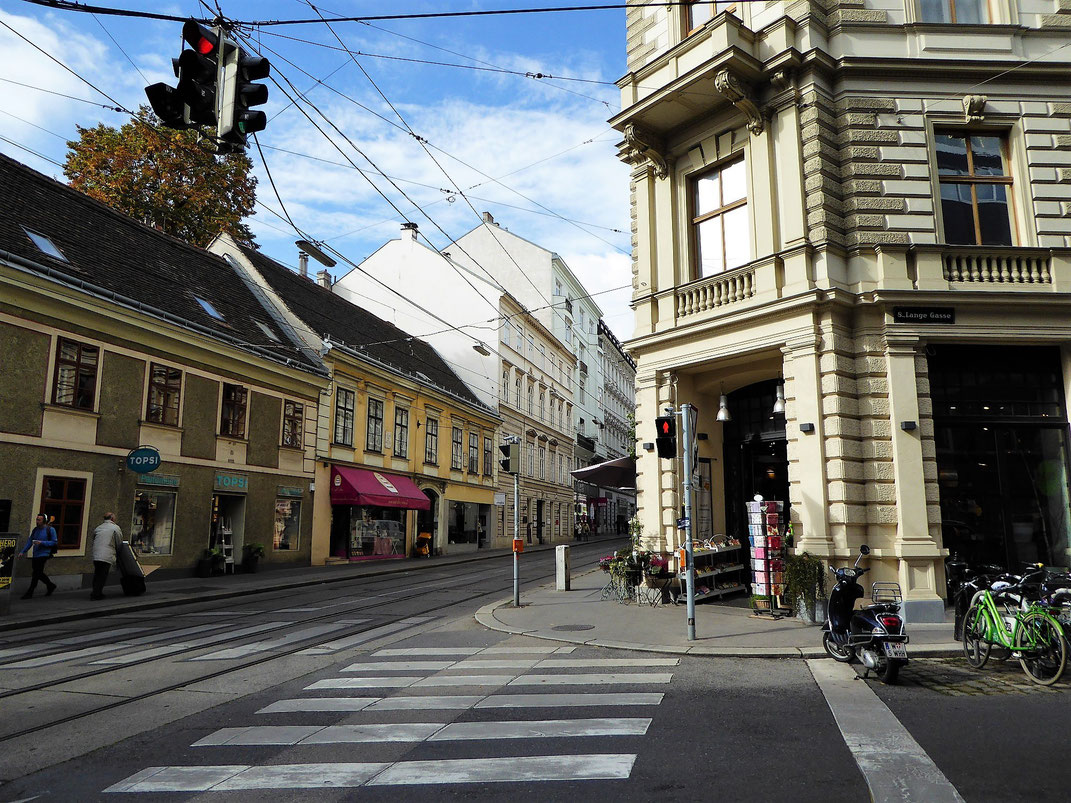 Mitten in der Wiener Josefstadt. Ein cooles Viertel zum Schlendern.