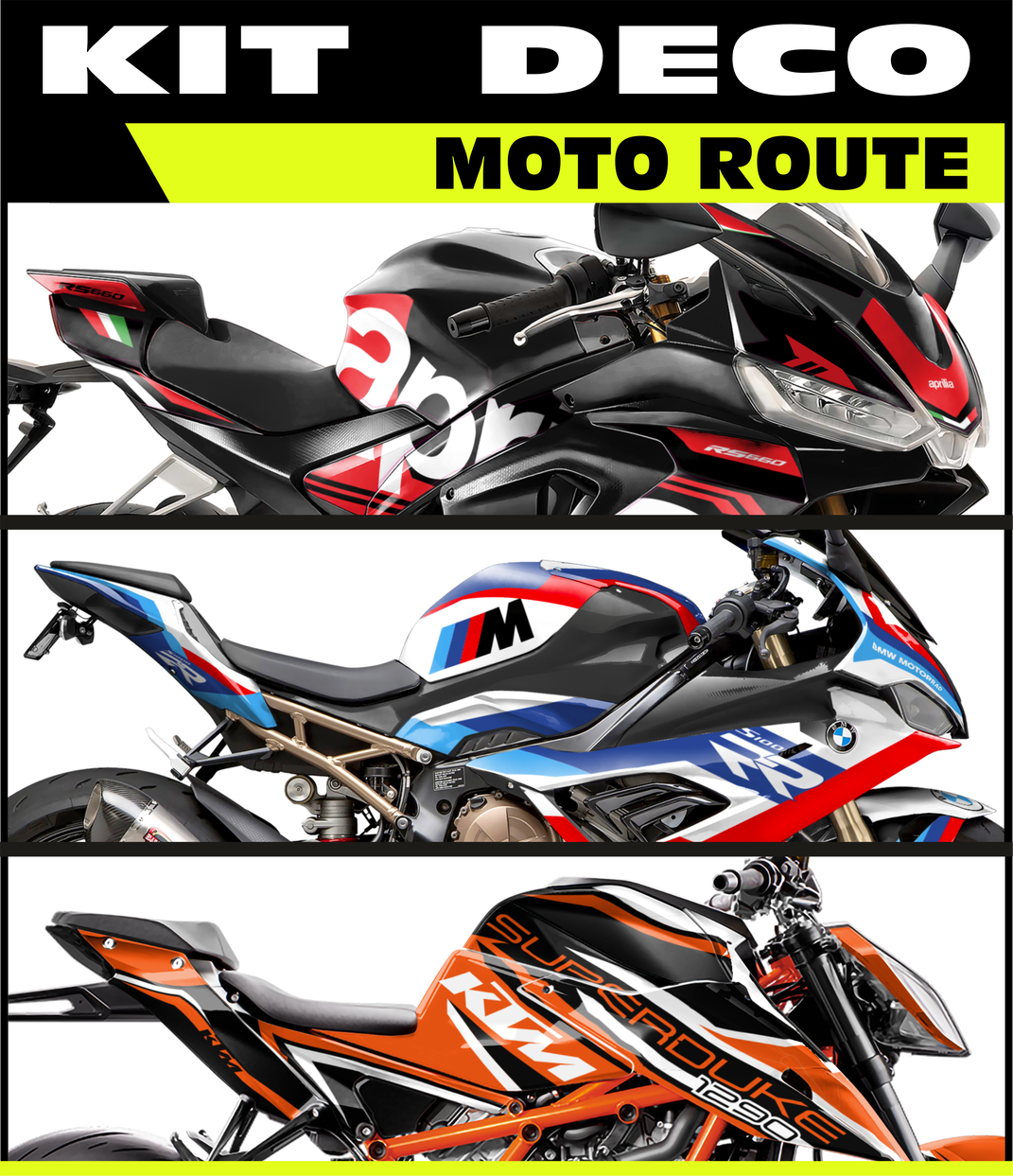 KIT DECO MOTO DJS MOTORBIKE