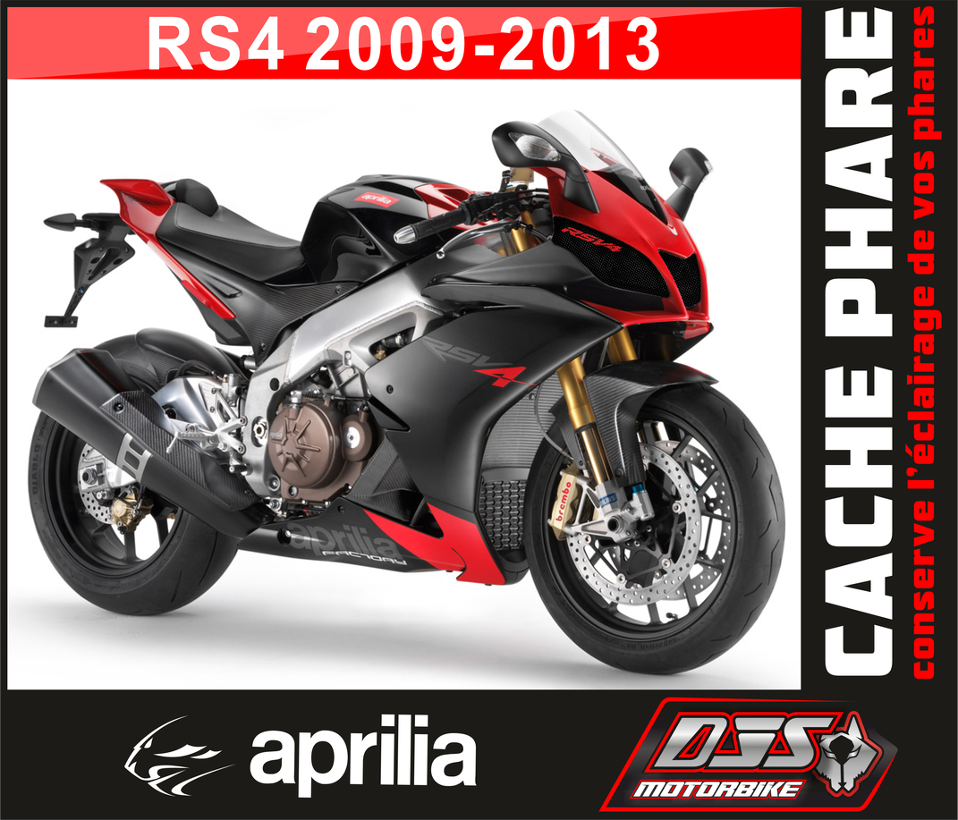 Caches phares microperforés Aprilia RSV4 / RSV 4 (2009-2013) – Protection phare moto | DJS Motorbike