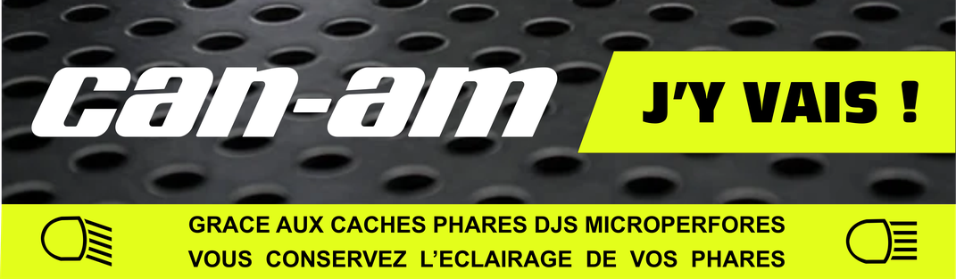 Caches phares moto microperforés CAN-AM  – protection optique qui conserve la luminosité
