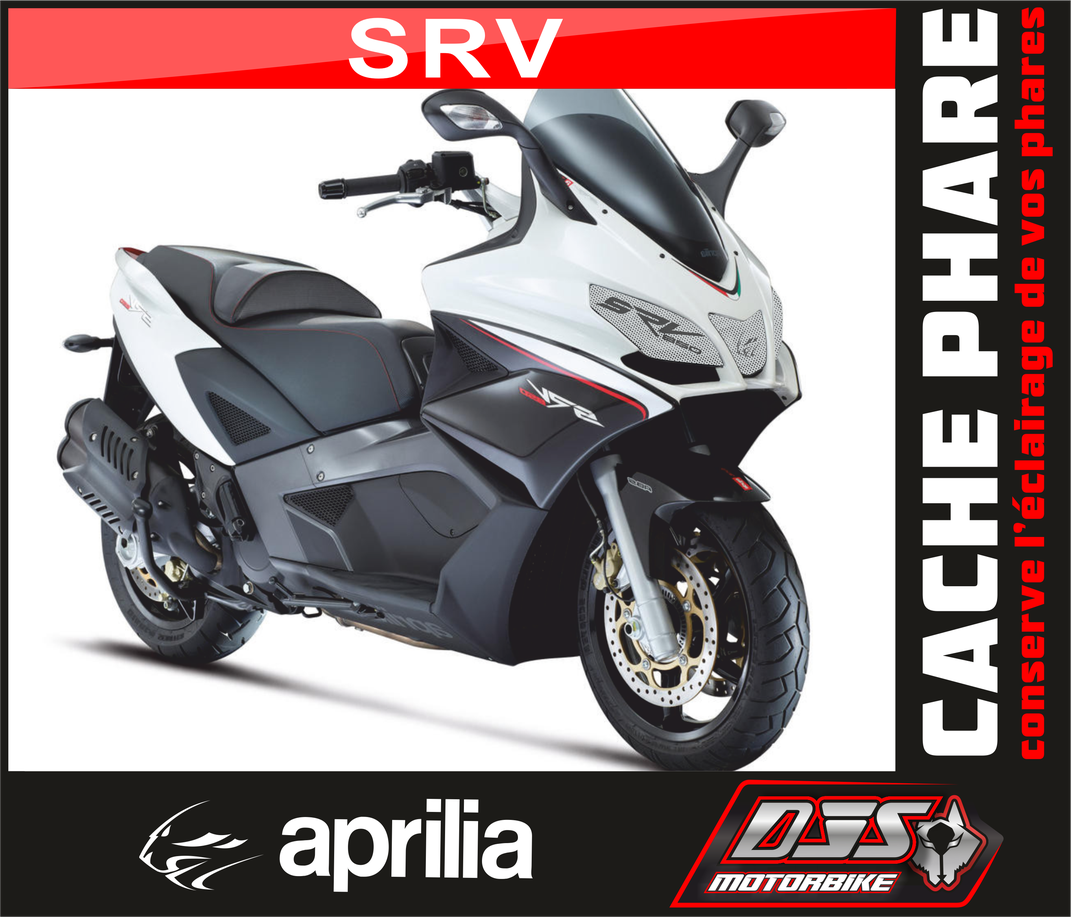 Caches phares microperforés Aprilia SRV 850 (2012-2016) – Protection phare scooter | DJS Motorbike