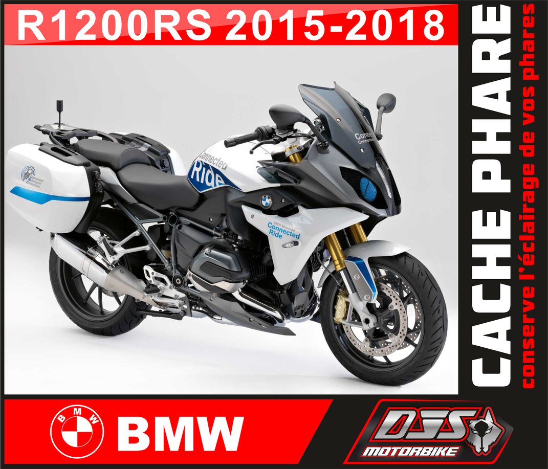 Caches phares microperforés BMW R1200RS / R 1200 RS (2015-2018) – Protection phare moto | DJS Motorbike