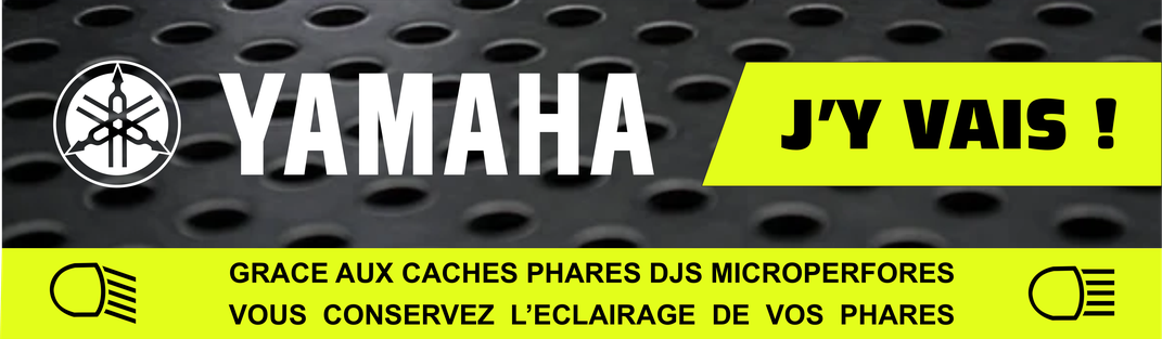 Caches phares moto microperforés YAMAHA  – protection optique qui conserve la luminosité