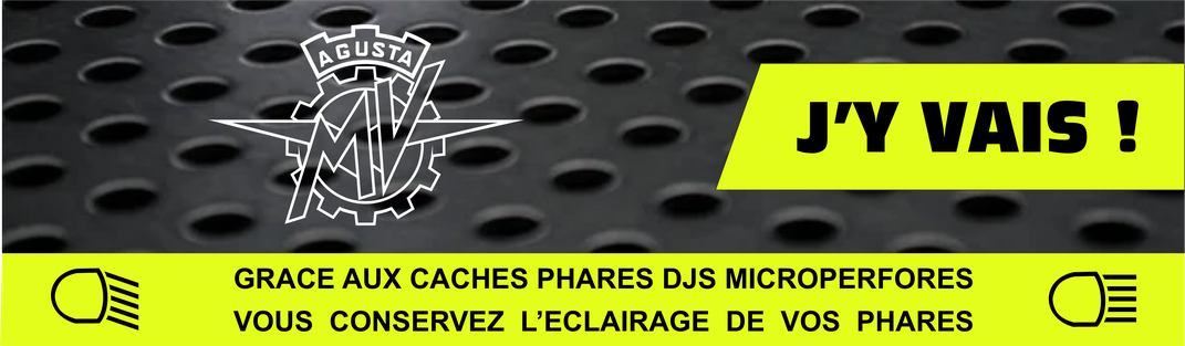 Caches phares moto microperforés MV AGUSTA  – protection optique qui conserve la luminosité